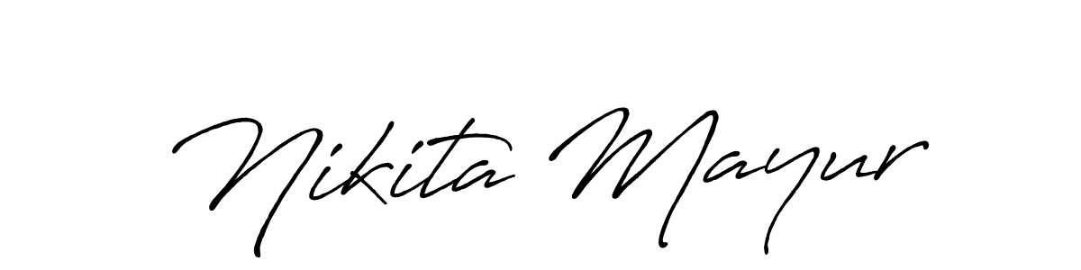 Use a signature maker to create a handwritten signature online. With this signature software, you can design (Antro_Vectra_Bolder) your own signature for name Nikita Mayur. Nikita Mayur signature style 7 images and pictures png