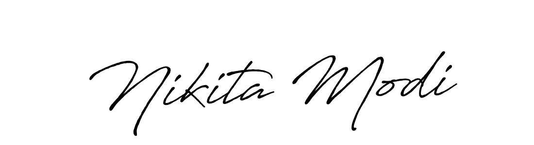 You should practise on your own different ways (Antro_Vectra_Bolder) to write your name (Nikita Modi) in signature. don't let someone else do it for you. Nikita Modi signature style 7 images and pictures png