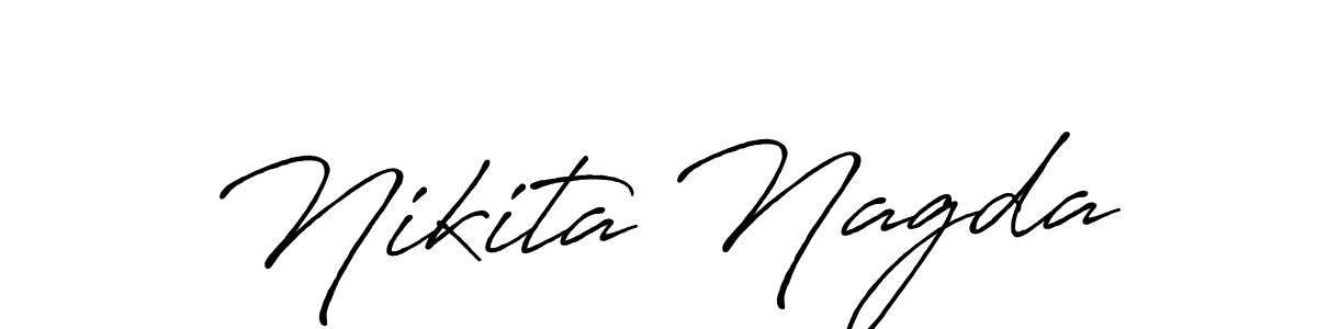 Design your own signature with our free online signature maker. With this signature software, you can create a handwritten (Antro_Vectra_Bolder) signature for name Nikita Nagda. Nikita Nagda signature style 7 images and pictures png