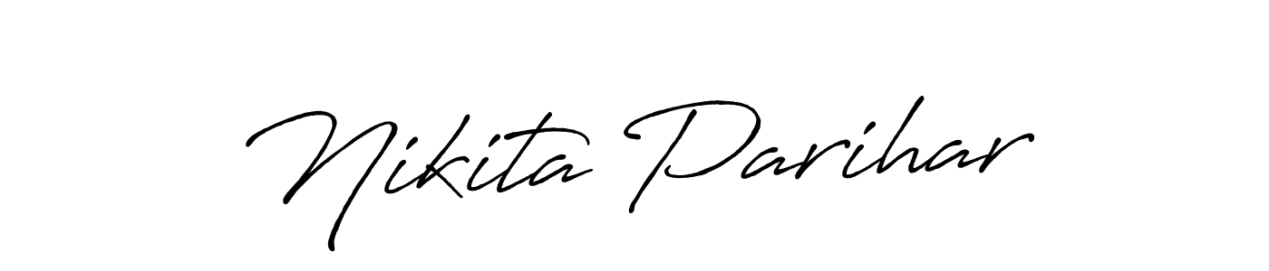 Also You can easily find your signature by using the search form. We will create Nikita Parihar name handwritten signature images for you free of cost using Antro_Vectra_Bolder sign style. Nikita Parihar signature style 7 images and pictures png