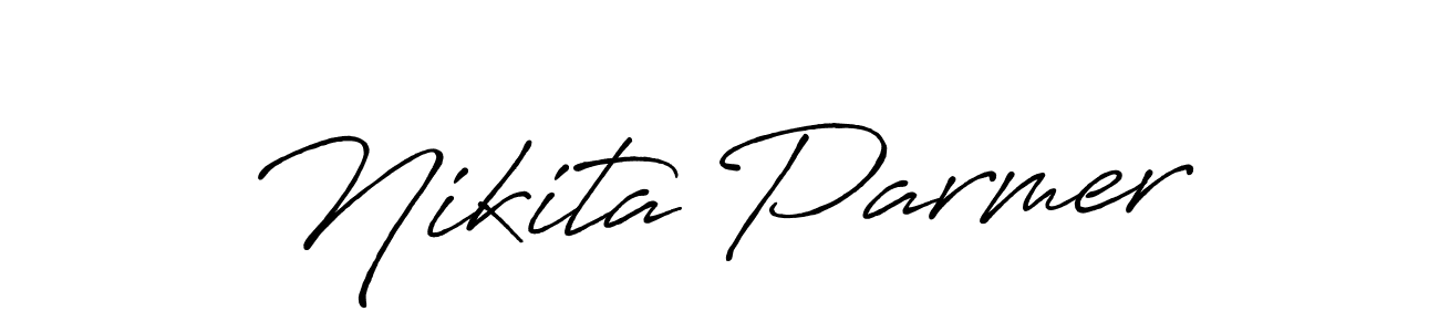 Make a beautiful signature design for name Nikita Parmer. Use this online signature maker to create a handwritten signature for free. Nikita Parmer signature style 7 images and pictures png