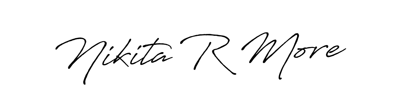 Once you've used our free online signature maker to create your best signature Antro_Vectra_Bolder style, it's time to enjoy all of the benefits that Nikita R More name signing documents. Nikita R More signature style 7 images and pictures png