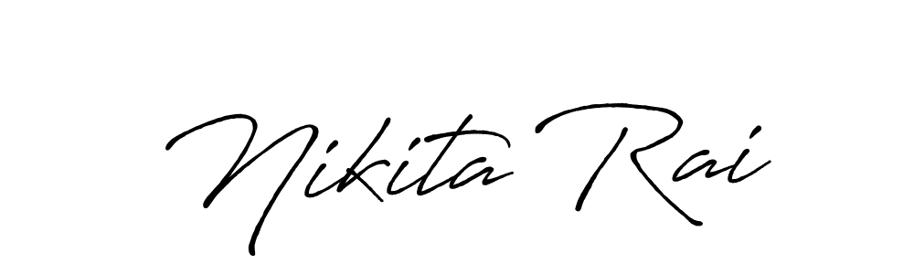 The best way (Antro_Vectra_Bolder) to make a short signature is to pick only two or three words in your name. The name Nikita Rai include a total of six letters. For converting this name. Nikita Rai signature style 7 images and pictures png