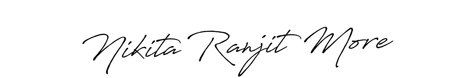 Design your own signature with our free online signature maker. With this signature software, you can create a handwritten (Antro_Vectra_Bolder) signature for name Nikita Ranjit More. Nikita Ranjit More signature style 7 images and pictures png