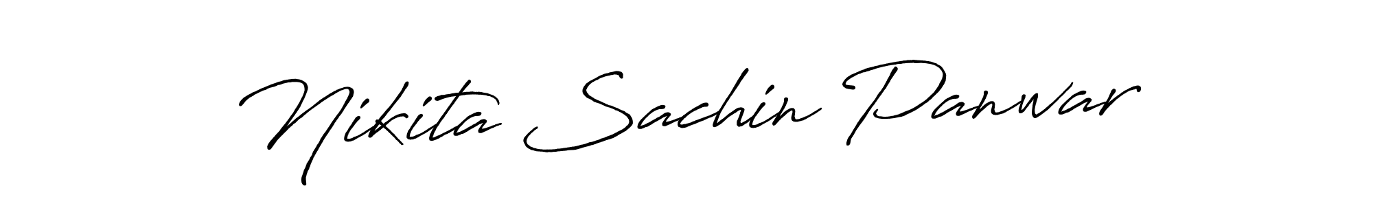 How to make Nikita Sachin Panwar signature? Antro_Vectra_Bolder is a professional autograph style. Create handwritten signature for Nikita Sachin Panwar name. Nikita Sachin Panwar signature style 7 images and pictures png