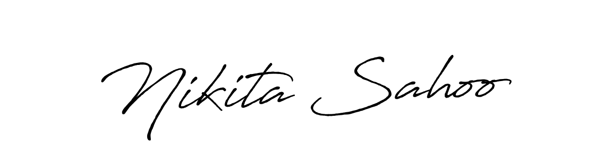 Also You can easily find your signature by using the search form. We will create Nikita Sahoo name handwritten signature images for you free of cost using Antro_Vectra_Bolder sign style. Nikita Sahoo signature style 7 images and pictures png