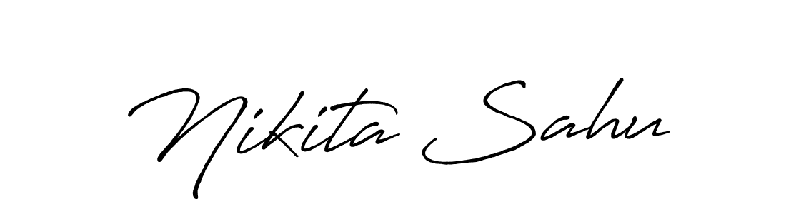 Also You can easily find your signature by using the search form. We will create Nikita Sahu name handwritten signature images for you free of cost using Antro_Vectra_Bolder sign style. Nikita Sahu signature style 7 images and pictures png