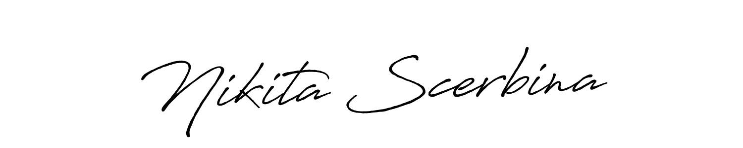 You can use this online signature creator to create a handwritten signature for the name Nikita Scerbina. This is the best online autograph maker. Nikita Scerbina signature style 7 images and pictures png