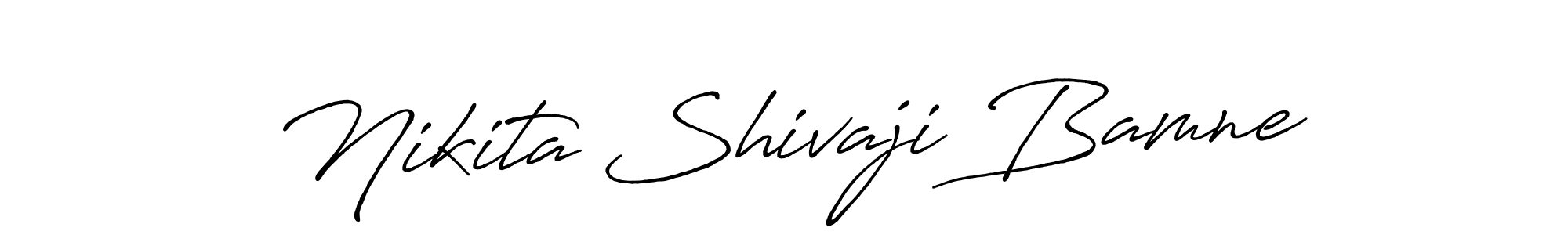 It looks lik you need a new signature style for name Nikita Shivaji Bamne. Design unique handwritten (Antro_Vectra_Bolder) signature with our free signature maker in just a few clicks. Nikita Shivaji Bamne signature style 7 images and pictures png
