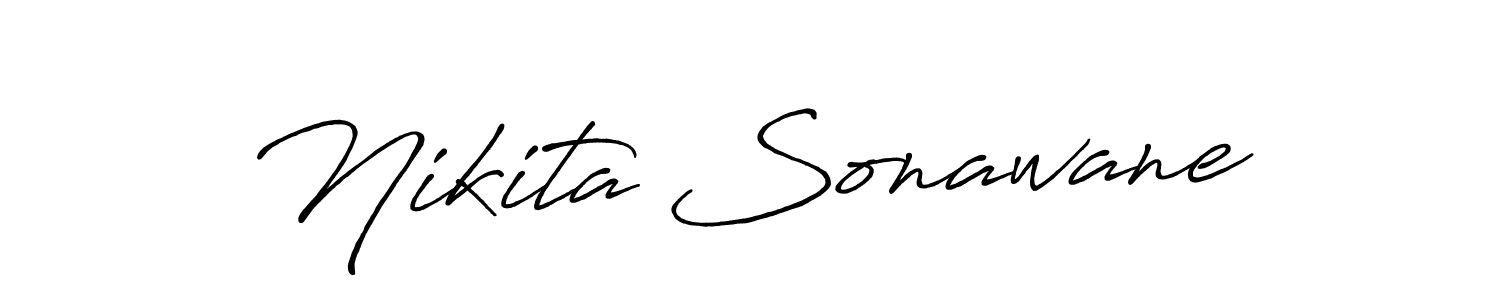 if you are searching for the best signature style for your name Nikita Sonawane. so please give up your signature search. here we have designed multiple signature styles  using Antro_Vectra_Bolder. Nikita Sonawane signature style 7 images and pictures png