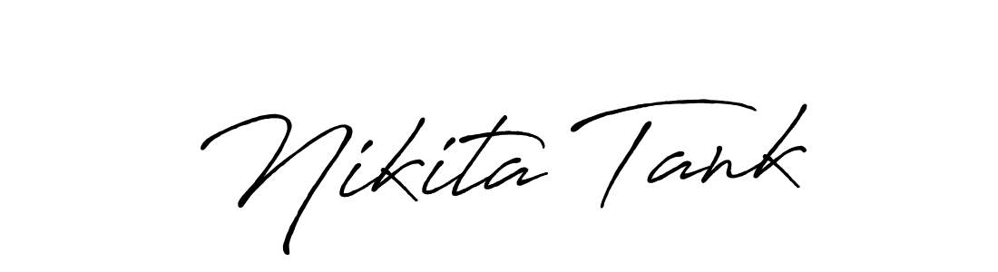 Make a beautiful signature design for name Nikita Tank. With this signature (Antro_Vectra_Bolder) style, you can create a handwritten signature for free. Nikita Tank signature style 7 images and pictures png