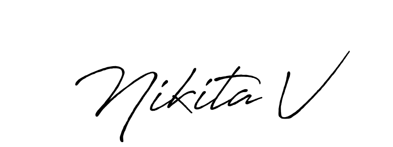 Here are the top 10 professional signature styles for the name Nikita V. These are the best autograph styles you can use for your name. Nikita V signature style 7 images and pictures png