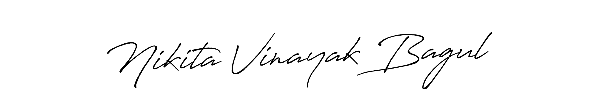 Design your own signature with our free online signature maker. With this signature software, you can create a handwritten (Antro_Vectra_Bolder) signature for name Nikita Vinayak Bagul. Nikita Vinayak Bagul signature style 7 images and pictures png