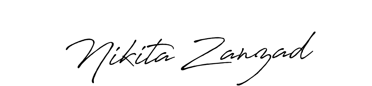 Use a signature maker to create a handwritten signature online. With this signature software, you can design (Antro_Vectra_Bolder) your own signature for name Nikita Zanzad. Nikita Zanzad signature style 7 images and pictures png