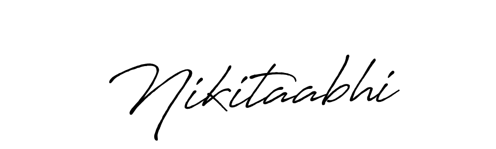 Nikitaabhi stylish signature style. Best Handwritten Sign (Antro_Vectra_Bolder) for my name. Handwritten Signature Collection Ideas for my name Nikitaabhi. Nikitaabhi signature style 7 images and pictures png