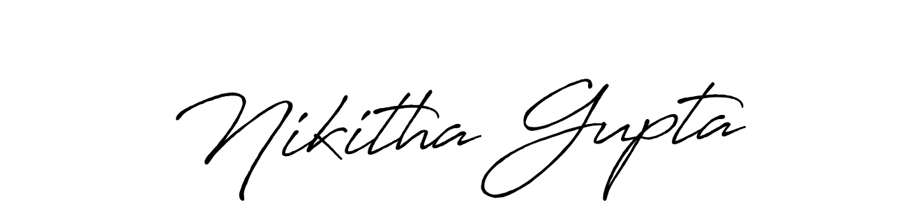 It looks lik you need a new signature style for name Nikitha Gupta. Design unique handwritten (Antro_Vectra_Bolder) signature with our free signature maker in just a few clicks. Nikitha Gupta signature style 7 images and pictures png