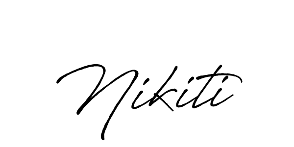 if you are searching for the best signature style for your name Nikiti. so please give up your signature search. here we have designed multiple signature styles  using Antro_Vectra_Bolder. Nikiti signature style 7 images and pictures png