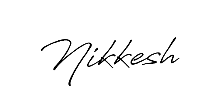 How to Draw Nikkesh signature style? Antro_Vectra_Bolder is a latest design signature styles for name Nikkesh. Nikkesh signature style 7 images and pictures png
