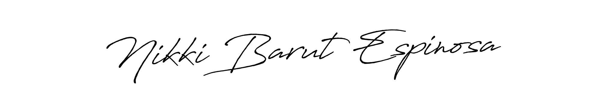 Use a signature maker to create a handwritten signature online. With this signature software, you can design (Antro_Vectra_Bolder) your own signature for name Nikki Barut Espinosa. Nikki Barut Espinosa signature style 7 images and pictures png
