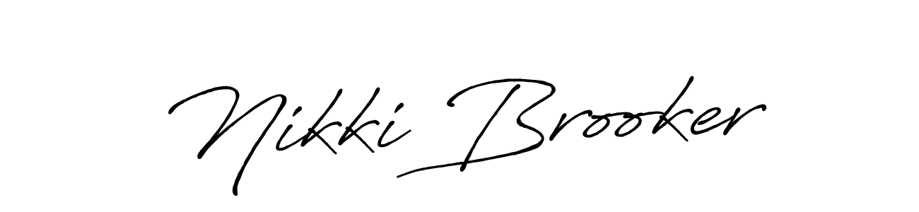 Here are the top 10 professional signature styles for the name Nikki Brooker. These are the best autograph styles you can use for your name. Nikki Brooker signature style 7 images and pictures png
