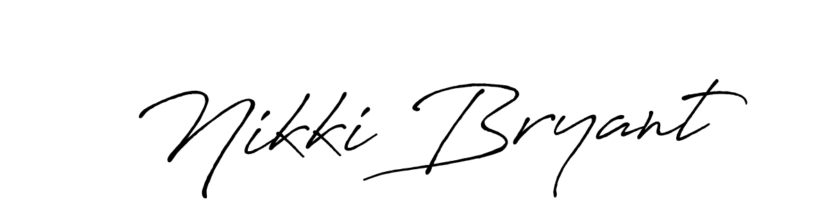 It looks lik you need a new signature style for name Nikki Bryant. Design unique handwritten (Antro_Vectra_Bolder) signature with our free signature maker in just a few clicks. Nikki Bryant signature style 7 images and pictures png