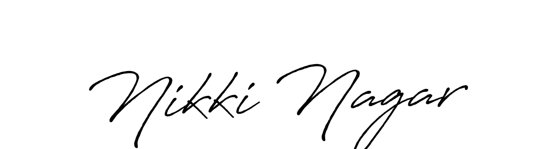 It looks lik you need a new signature style for name Nikki Nagar. Design unique handwritten (Antro_Vectra_Bolder) signature with our free signature maker in just a few clicks. Nikki Nagar signature style 7 images and pictures png