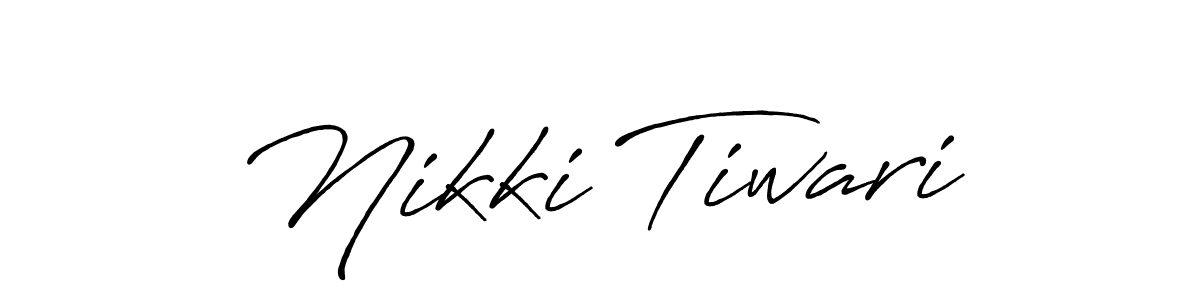 Similarly Antro_Vectra_Bolder is the best handwritten signature design. Signature creator online .You can use it as an online autograph creator for name Nikki Tiwari. Nikki Tiwari signature style 7 images and pictures png