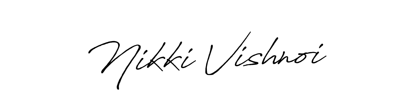 You can use this online signature creator to create a handwritten signature for the name Nikki Vishnoi. This is the best online autograph maker. Nikki Vishnoi signature style 7 images and pictures png