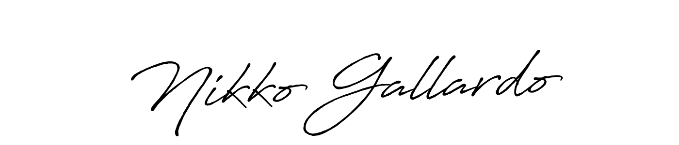 Similarly Antro_Vectra_Bolder is the best handwritten signature design. Signature creator online .You can use it as an online autograph creator for name Nikko Gallardo. Nikko Gallardo signature style 7 images and pictures png