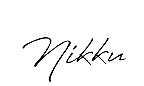Nikku stylish signature style. Best Handwritten Sign (Antro_Vectra_Bolder) for my name. Handwritten Signature Collection Ideas for my name Nikku. Nikku signature style 7 images and pictures png
