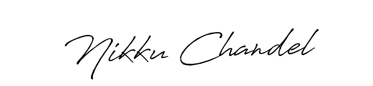 Create a beautiful signature design for name Nikku Chandel. With this signature (Antro_Vectra_Bolder) fonts, you can make a handwritten signature for free. Nikku Chandel signature style 7 images and pictures png