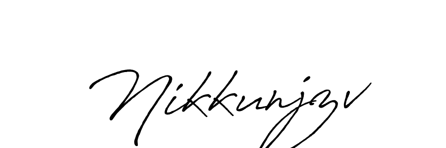 Use a signature maker to create a handwritten signature online. With this signature software, you can design (Antro_Vectra_Bolder) your own signature for name Nikkunjzv. Nikkunjzv signature style 7 images and pictures png