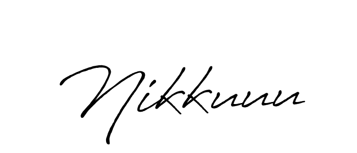 The best way (Antro_Vectra_Bolder) to make a short signature is to pick only two or three words in your name. The name Nikkuuu include a total of six letters. For converting this name. Nikkuuu signature style 7 images and pictures png
