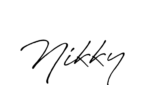 Similarly Antro_Vectra_Bolder is the best handwritten signature design. Signature creator online .You can use it as an online autograph creator for name Nikky. Nikky signature style 7 images and pictures png