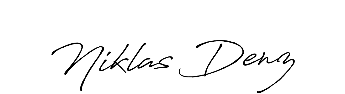 How to make Niklas Denz name signature. Use Antro_Vectra_Bolder style for creating short signs online. This is the latest handwritten sign. Niklas Denz signature style 7 images and pictures png