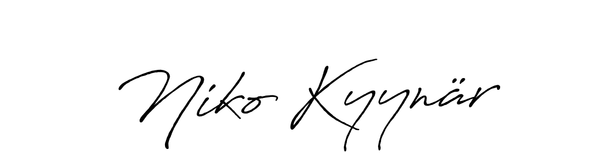 You can use this online signature creator to create a handwritten signature for the name Niko Kyynär. This is the best online autograph maker. Niko Kyynär signature style 7 images and pictures png