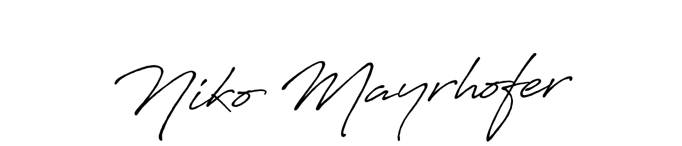 You should practise on your own different ways (Antro_Vectra_Bolder) to write your name (Niko Mayrhofer) in signature. don't let someone else do it for you. Niko Mayrhofer signature style 7 images and pictures png