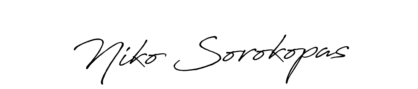 Once you've used our free online signature maker to create your best signature Antro_Vectra_Bolder style, it's time to enjoy all of the benefits that Niko Sorokopas name signing documents. Niko Sorokopas signature style 7 images and pictures png