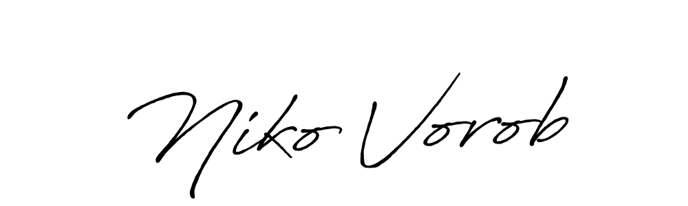 Make a short Niko Vorob signature style. Manage your documents anywhere anytime using Antro_Vectra_Bolder. Create and add eSignatures, submit forms, share and send files easily. Niko Vorob signature style 7 images and pictures png