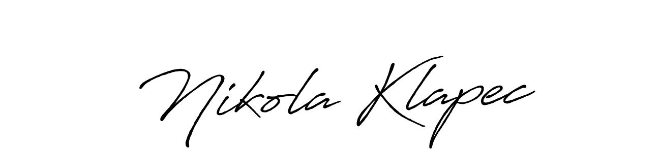 if you are searching for the best signature style for your name Nikola Klapec. so please give up your signature search. here we have designed multiple signature styles  using Antro_Vectra_Bolder. Nikola Klapec signature style 7 images and pictures png