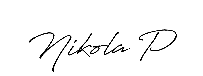 Best and Professional Signature Style for Nikola P. Antro_Vectra_Bolder Best Signature Style Collection. Nikola P signature style 7 images and pictures png