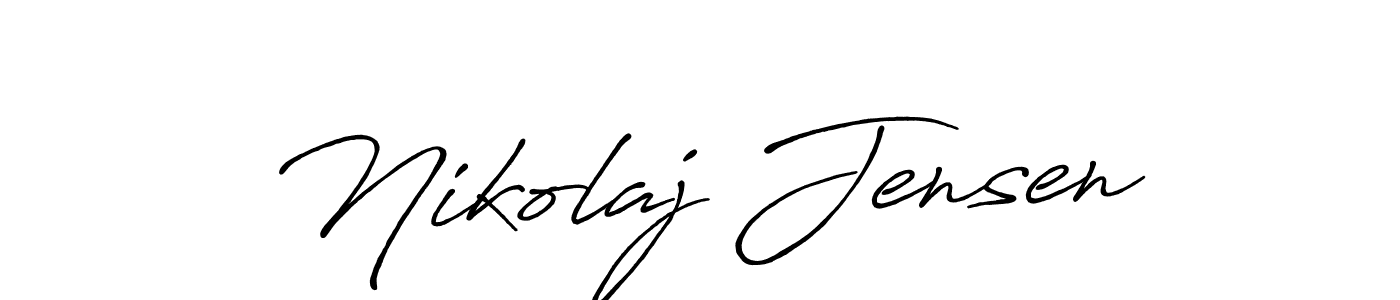 Nikolaj Jensen stylish signature style. Best Handwritten Sign (Antro_Vectra_Bolder) for my name. Handwritten Signature Collection Ideas for my name Nikolaj Jensen. Nikolaj Jensen signature style 7 images and pictures png
