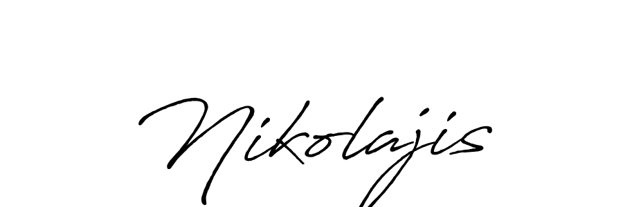 Similarly Antro_Vectra_Bolder is the best handwritten signature design. Signature creator online .You can use it as an online autograph creator for name Nikolajis. Nikolajis signature style 7 images and pictures png