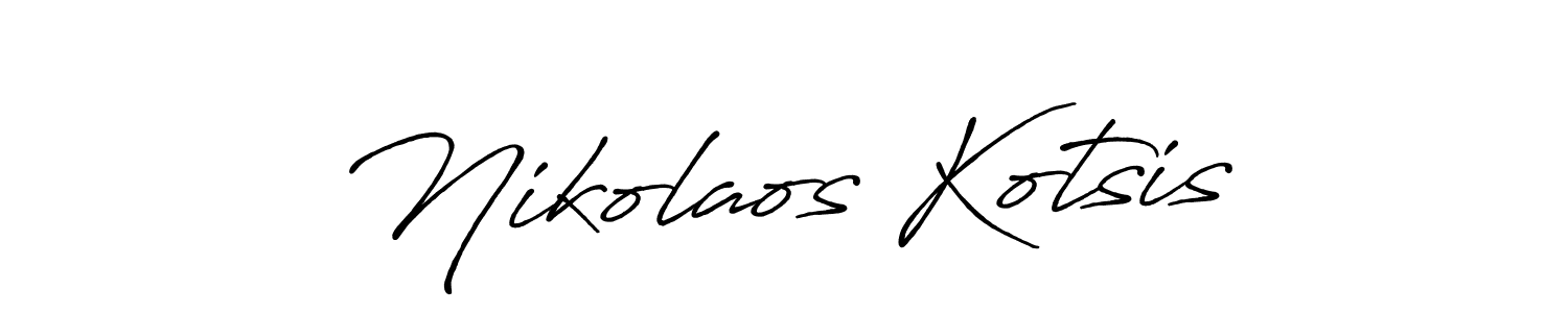 How to make Nikolaos Kotsis signature? Antro_Vectra_Bolder is a professional autograph style. Create handwritten signature for Nikolaos Kotsis name. Nikolaos Kotsis signature style 7 images and pictures png