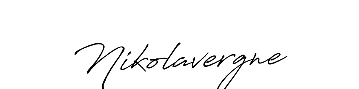 Nikolavergne stylish signature style. Best Handwritten Sign (Antro_Vectra_Bolder) for my name. Handwritten Signature Collection Ideas for my name Nikolavergne. Nikolavergne signature style 7 images and pictures png