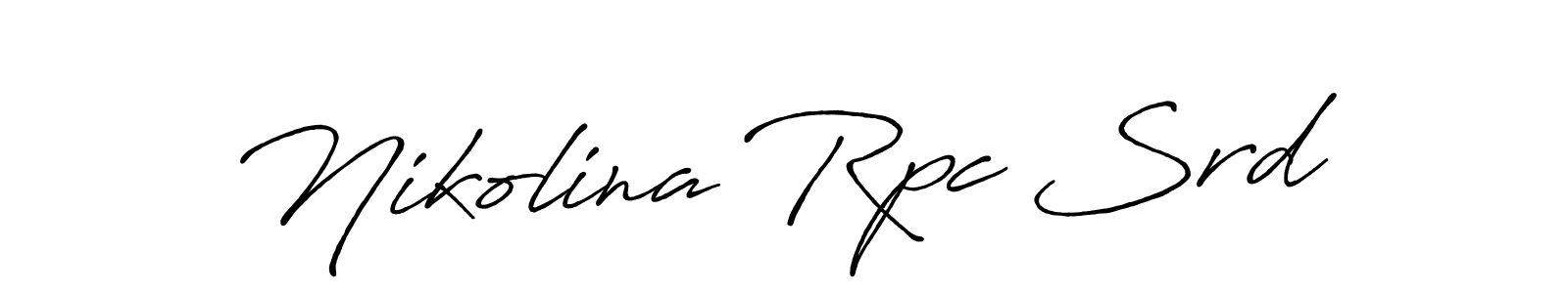 Design your own signature with our free online signature maker. With this signature software, you can create a handwritten (Antro_Vectra_Bolder) signature for name Nikolina Rpc Srd. Nikolina Rpc Srd signature style 7 images and pictures png