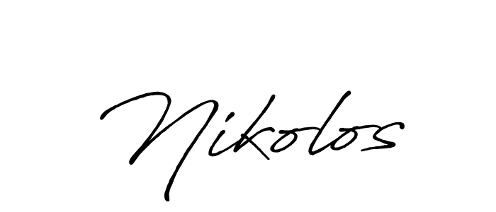 Make a short Nikolos signature style. Manage your documents anywhere anytime using Antro_Vectra_Bolder. Create and add eSignatures, submit forms, share and send files easily. Nikolos signature style 7 images and pictures png