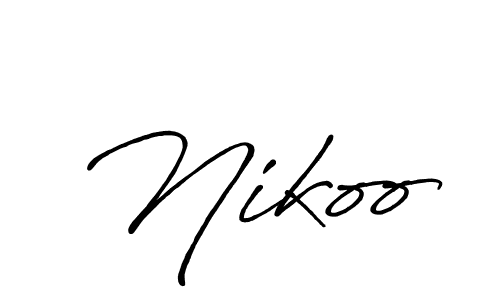 Best and Professional Signature Style for Nikoo. Antro_Vectra_Bolder Best Signature Style Collection. Nikoo signature style 7 images and pictures png