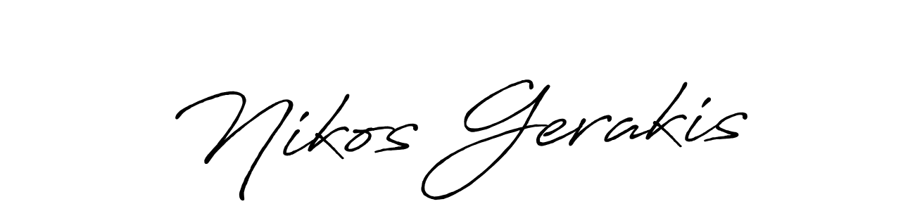 Once you've used our free online signature maker to create your best signature Antro_Vectra_Bolder style, it's time to enjoy all of the benefits that Nikos Gerakis name signing documents. Nikos Gerakis signature style 7 images and pictures png