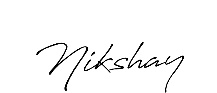 It looks lik you need a new signature style for name Nikshay. Design unique handwritten (Antro_Vectra_Bolder) signature with our free signature maker in just a few clicks. Nikshay signature style 7 images and pictures png
